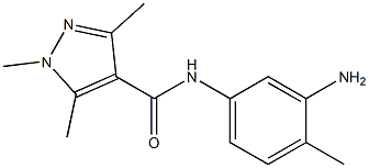 N-(3-amino-4-methylphenyl)-1,3,5-trimethyl-1H-pyrazole-4-carboxamide Structure