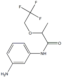 N-(3-aminophenyl)-2-(2,2,2-trifluoroethoxy)propanamide 구조식 이미지