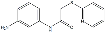 N-(3-aminophenyl)-2-(pyridin-2-ylsulfanyl)acetamide 구조식 이미지