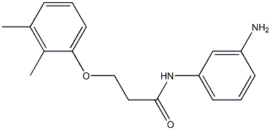 N-(3-aminophenyl)-3-(2,3-dimethylphenoxy)propanamide 구조식 이미지