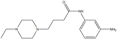 N-(3-aminophenyl)-4-(4-ethylpiperazin-1-yl)butanamide 구조식 이미지