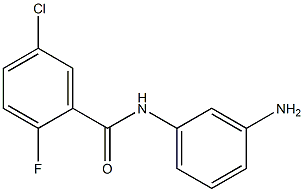 N-(3-aminophenyl)-5-chloro-2-fluorobenzamide 구조식 이미지