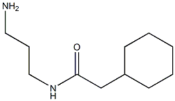 N-(3-aminopropyl)-2-cyclohexylacetamide 구조식 이미지