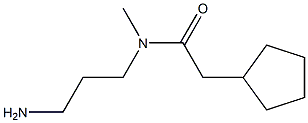 N-(3-aminopropyl)-2-cyclopentyl-N-methylacetamide 구조식 이미지