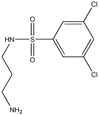 N-(3-aminopropyl)-3,5-dichlorobenzene-1-sulfonamide 구조식 이미지