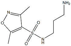N-(3-aminopropyl)-3,5-dimethyl-1,2-oxazole-4-sulfonamide 구조식 이미지
