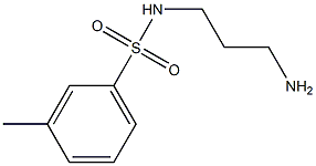 N-(3-aminopropyl)-3-methylbenzenesulfonamide 구조식 이미지