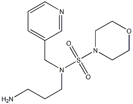 N-(3-aminopropyl)-N-(pyridin-3-ylmethyl)morpholine-4-sulfonamide 구조식 이미지