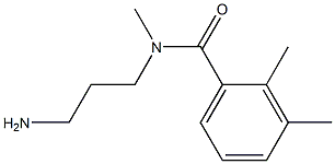 N-(3-aminopropyl)-N,2,3-trimethylbenzamide 구조식 이미지