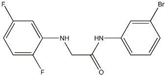 N-(3-bromophenyl)-2-[(2,5-difluorophenyl)amino]acetamide Structure