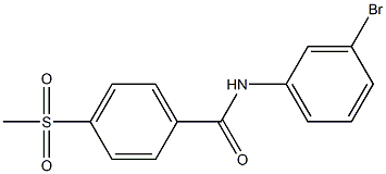 N-(3-bromophenyl)-4-methanesulfonylbenzamide Structure