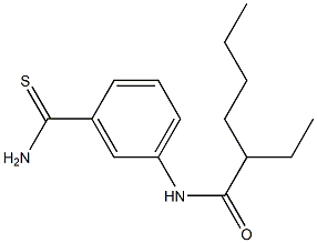 N-(3-carbamothioylphenyl)-2-ethylhexanamide 구조식 이미지