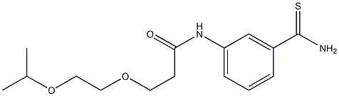 N-(3-carbamothioylphenyl)-3-[2-(propan-2-yloxy)ethoxy]propanamide Structure