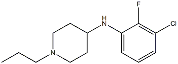 N-(3-chloro-2-fluorophenyl)-1-propylpiperidin-4-amine 구조식 이미지