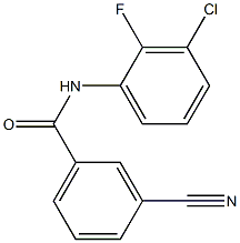 N-(3-chloro-2-fluorophenyl)-3-cyanobenzamide Structure