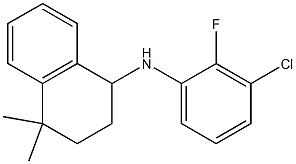 N-(3-chloro-2-fluorophenyl)-4,4-dimethyl-1,2,3,4-tetrahydronaphthalen-1-amine 구조식 이미지