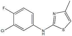 N-(3-chloro-4-fluorophenyl)-4-methyl-1,3-thiazol-2-amine 구조식 이미지