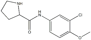 N-(3-chloro-4-methoxyphenyl)pyrrolidine-2-carboxamide Structure