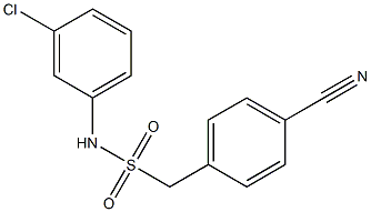 N-(3-chlorophenyl)-1-(4-cyanophenyl)methanesulfonamide Structure
