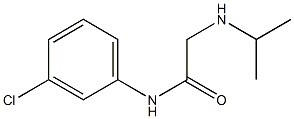N-(3-chlorophenyl)-2-(propan-2-ylamino)acetamide 구조식 이미지