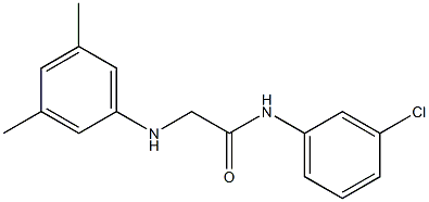 N-(3-chlorophenyl)-2-[(3,5-dimethylphenyl)amino]acetamide Structure
