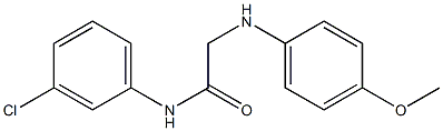 N-(3-chlorophenyl)-2-[(4-methoxyphenyl)amino]acetamide 구조식 이미지