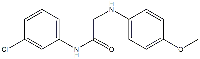 N-(3-chlorophenyl)-2-[(4-methoxyphenyl)amino]acetamide Structure