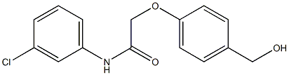 N-(3-chlorophenyl)-2-[4-(hydroxymethyl)phenoxy]acetamide Structure