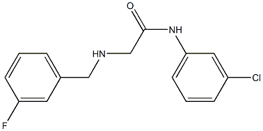 N-(3-chlorophenyl)-2-{[(3-fluorophenyl)methyl]amino}acetamide Structure