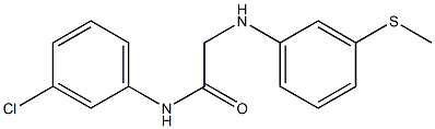 N-(3-chlorophenyl)-2-{[3-(methylsulfanyl)phenyl]amino}acetamide Structure