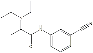 N-(3-cyanophenyl)-2-(diethylamino)propanamide Structure