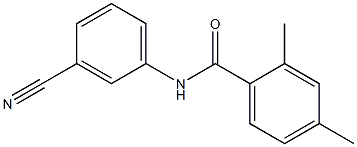 N-(3-cyanophenyl)-2,4-dimethylbenzamide 구조식 이미지