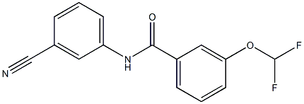 N-(3-cyanophenyl)-3-(difluoromethoxy)benzamide Structure