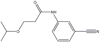 N-(3-cyanophenyl)-3-(propan-2-yloxy)propanamide 구조식 이미지