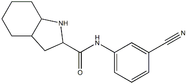 N-(3-cyanophenyl)octahydro-1H-indole-2-carboxamide Structure