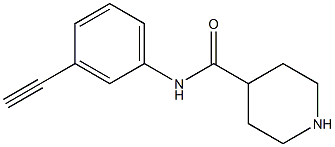 N-(3-ethynylphenyl)piperidine-4-carboxamide 구조식 이미지