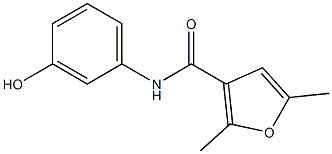 N-(3-hydroxyphenyl)-2,5-dimethylfuran-3-carboxamide Structure