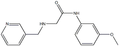 N-(3-methoxyphenyl)-2-[(pyridin-3-ylmethyl)amino]acetamide 구조식 이미지