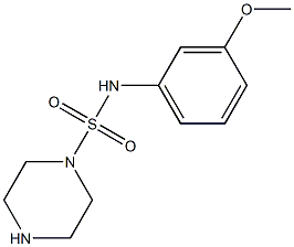 N-(3-methoxyphenyl)piperazine-1-sulfonamide 구조식 이미지