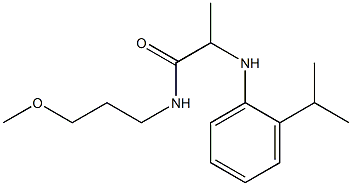 N-(3-methoxypropyl)-2-{[2-(propan-2-yl)phenyl]amino}propanamide 구조식 이미지