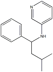 N-(3-methyl-1-phenylbutyl)pyridin-3-amine 구조식 이미지