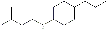 N-(3-methylbutyl)-4-propylcyclohexan-1-amine Structure