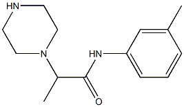 N-(3-methylphenyl)-2-(piperazin-1-yl)propanamide Structure
