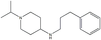 N-(3-phenylpropyl)-1-(propan-2-yl)piperidin-4-amine 구조식 이미지