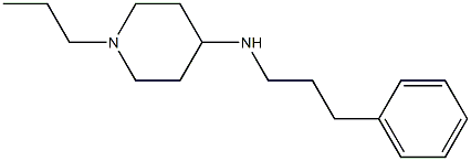 N-(3-phenylpropyl)-1-propylpiperidin-4-amine 구조식 이미지