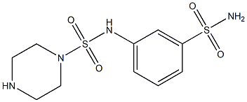 N-(3-sulfamoylphenyl)piperazine-1-sulfonamide Structure