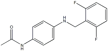 N-(4-{[(2,6-difluorophenyl)methyl]amino}phenyl)acetamide 구조식 이미지