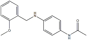 N-(4-{[(2-methoxyphenyl)methyl]amino}phenyl)acetamide 구조식 이미지