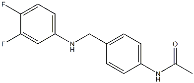 N-(4-{[(3,4-difluorophenyl)amino]methyl}phenyl)acetamide 구조식 이미지