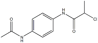 N-(4-Acetylamino-phenyl)-2-chloro-propionamide 구조식 이미지